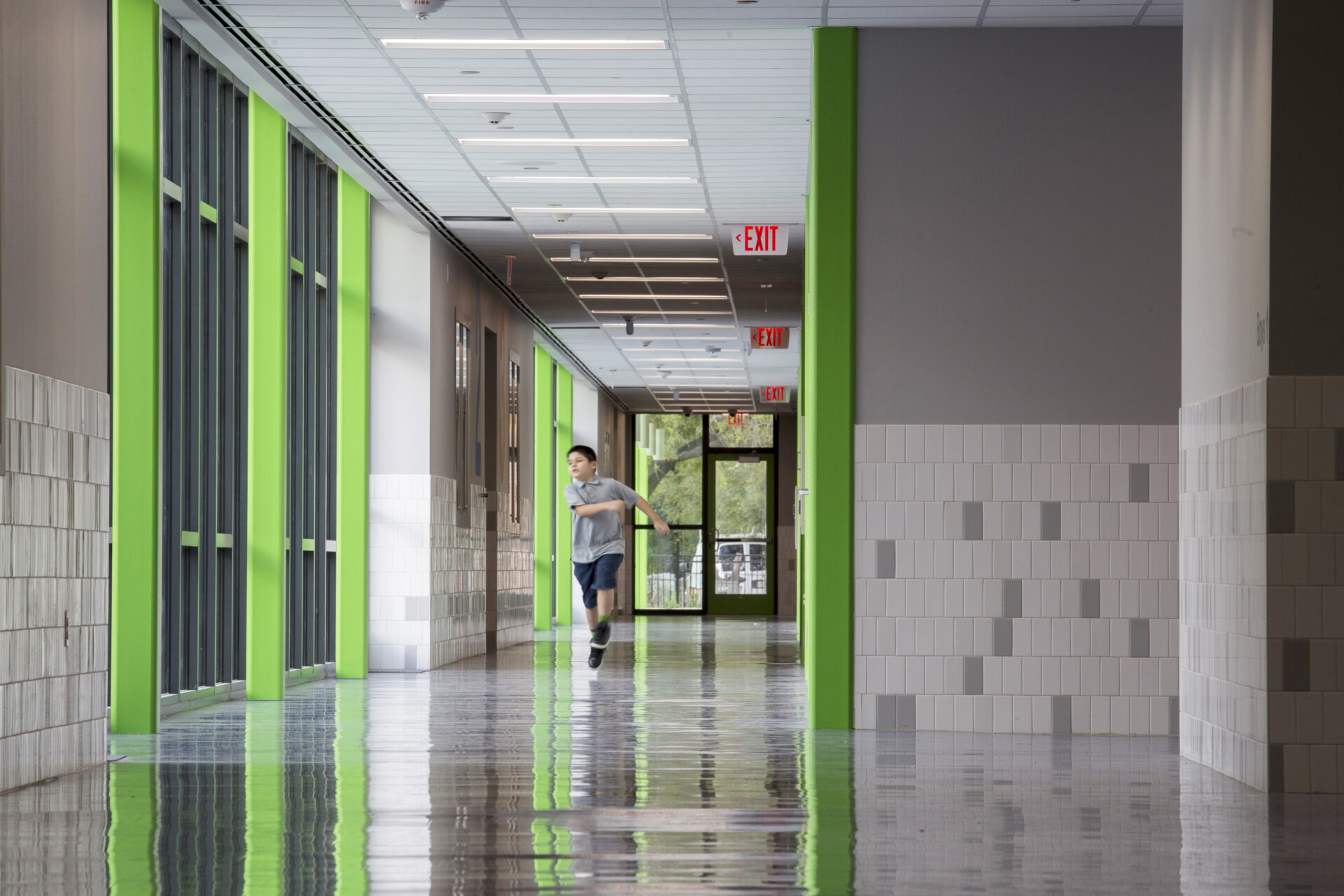 Sam Houston Elementary Hallway