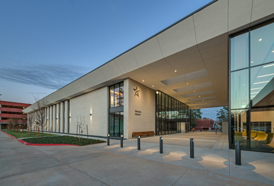 LSCM SSC Main Entrance Dusk